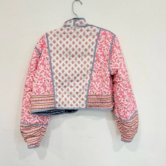 Sunday Up Boutique Quilted Reversible Boho Jacket Women’s Size Medium - Picture 2 of 5